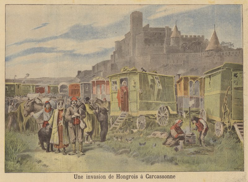 Uma invasão de ciganos húngaros em Carcassonne de French School