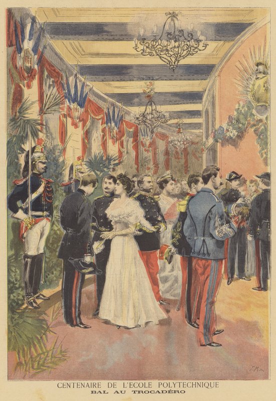 Bola no Trocadero para celebrar o centenário da École Polytechnique de French School