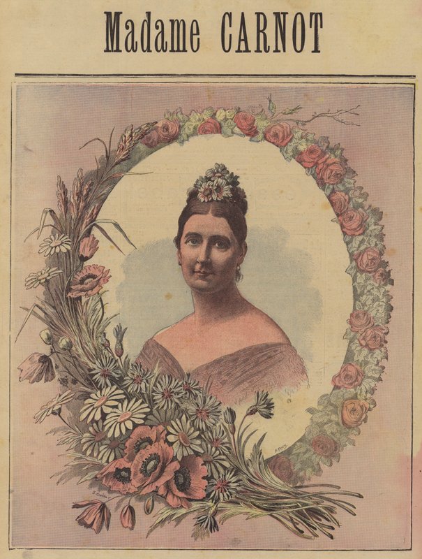 Cecile Carnot, esposa de Sadi Carnot, presidente da França de French School