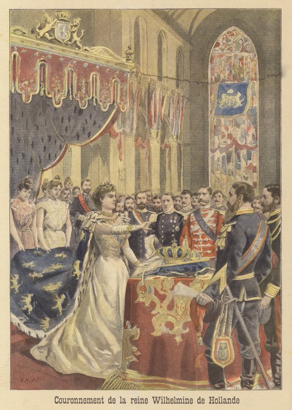 Coroação da Rainha Wilhelmina dos Países Baixos de French School