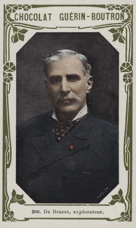 De Brazza, explorador (foto colorida) de French School