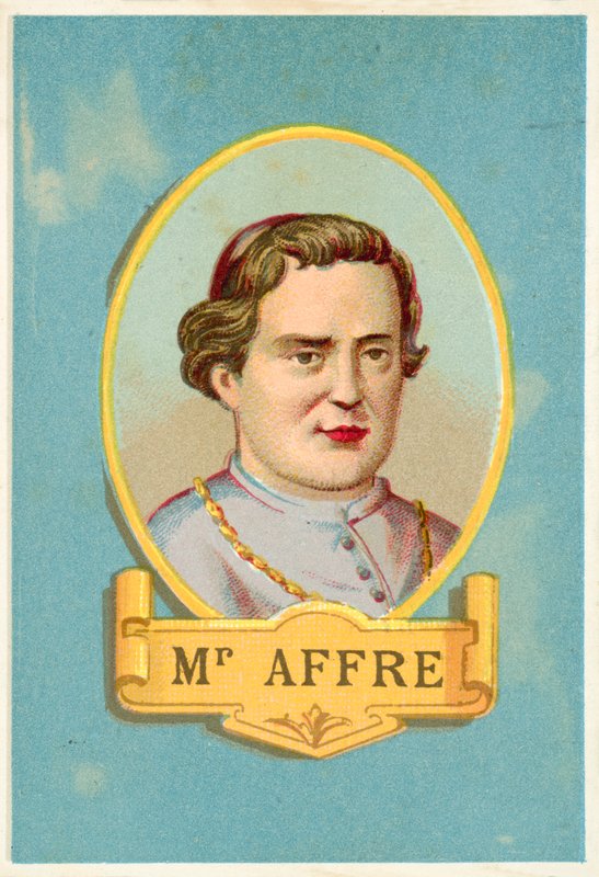 Denis Auguste Affre, arcebispo francês morto durante a Revolução de 1848 de French School