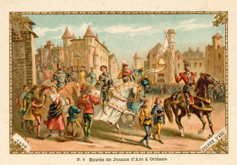Entrada de Joana d&39;Arc em Orleans, 1429 de French School