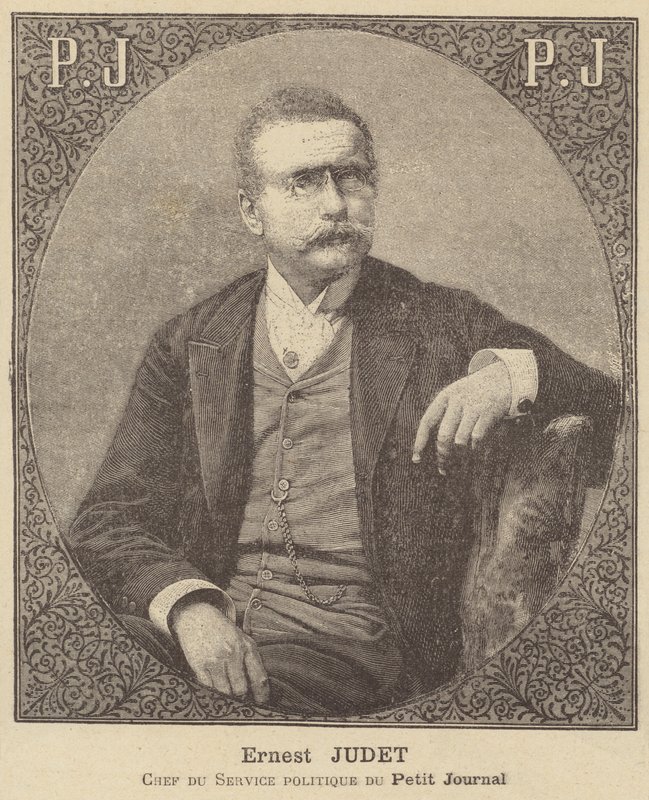 Ernest Judet, chefe do departamento de política do Petit Journal de French School