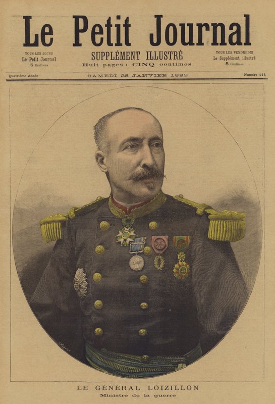 General Loizillon, Ministro da Guerra da França de French School