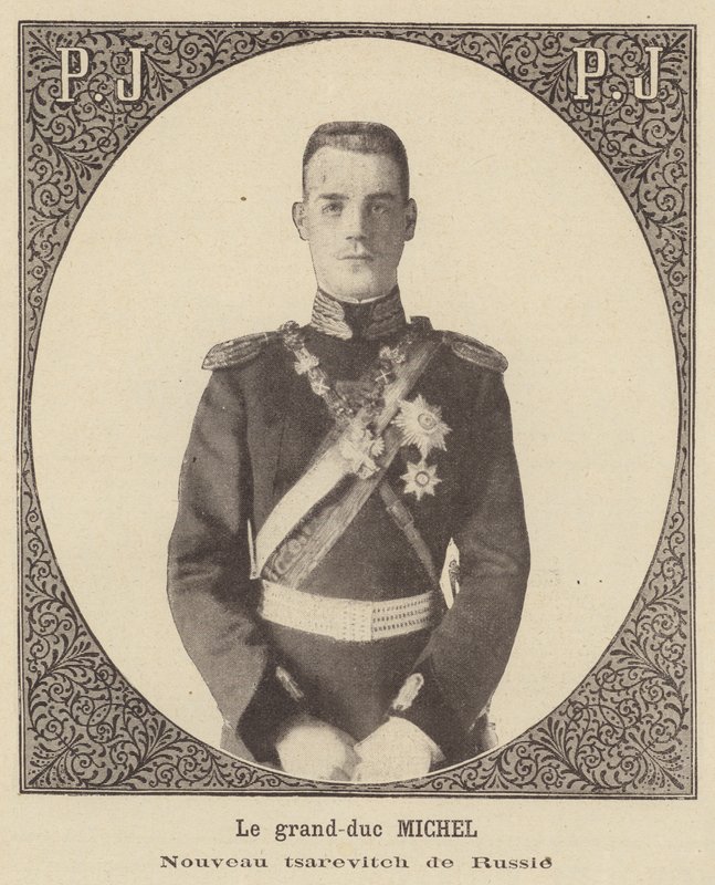 Grão-duque Miguel, novo Tsarevich da Rússia de French School