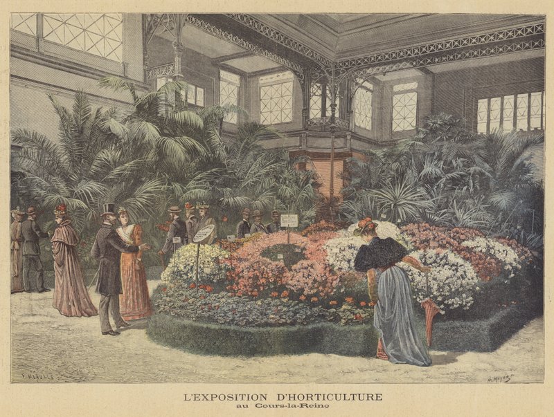 Exposição de horticultura no Cours-la-Reine de French School