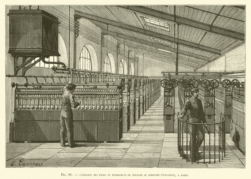 Oficina de bicromato de cerâmica no Comptoir de Comptompte, Paris de French School