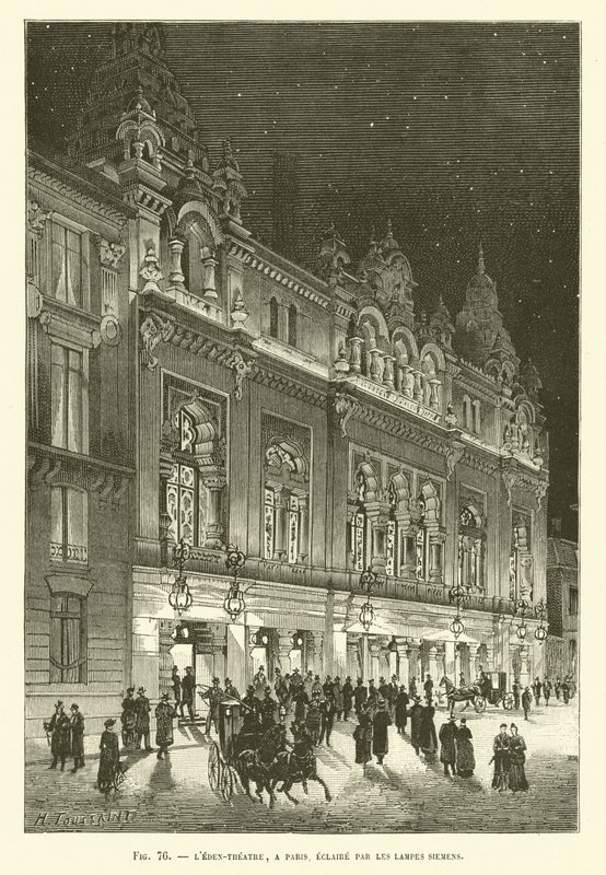 Teatro LEEN, em Paris, iluminado por lâmpadas Siemens de French School