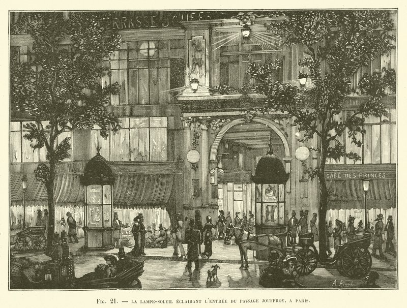 O Iluminante Lamp-Sun LEntree Passage Jouffroy, Paris de French School