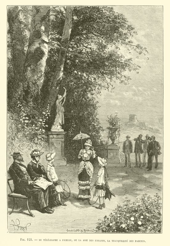 O telégrafo tem corda, ou a alegria das crianças, a tranquilidade dos pais de French School