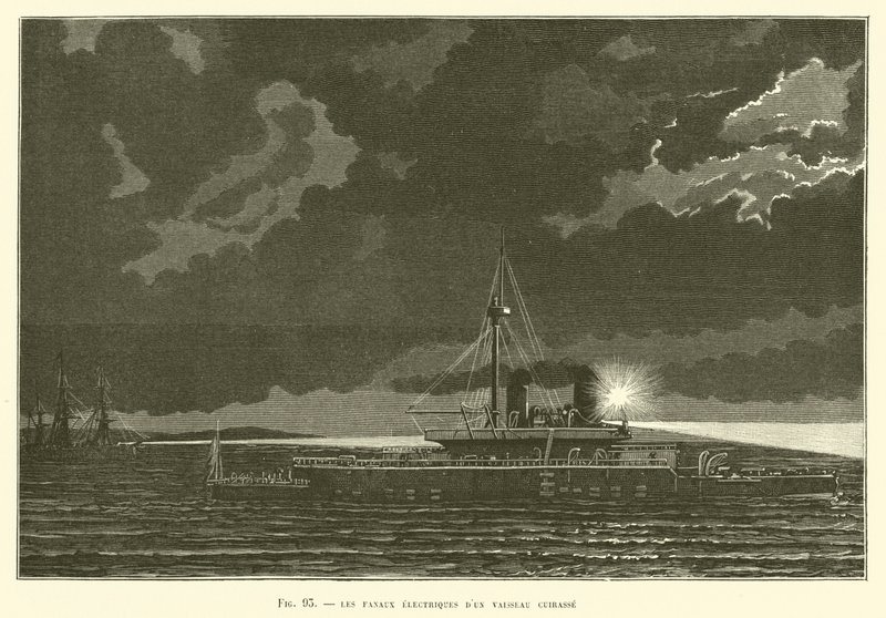 Os Fanals Elétricos de um Navio de Cuirass de French School