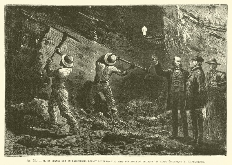 M Changy Met na experiência, na frente do Chief Mining Officer da Bélgica de French School