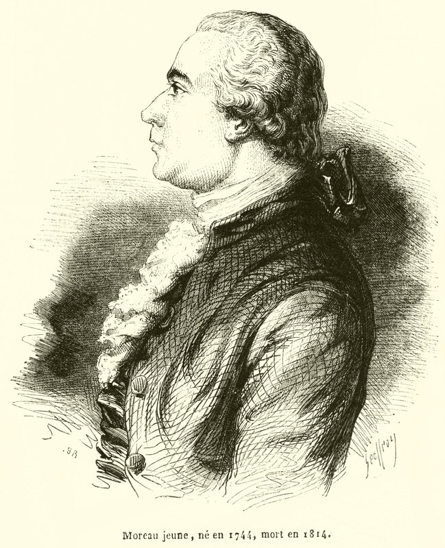 O jovem Moreau, nascido em 1744, morreu em 1814 de French School