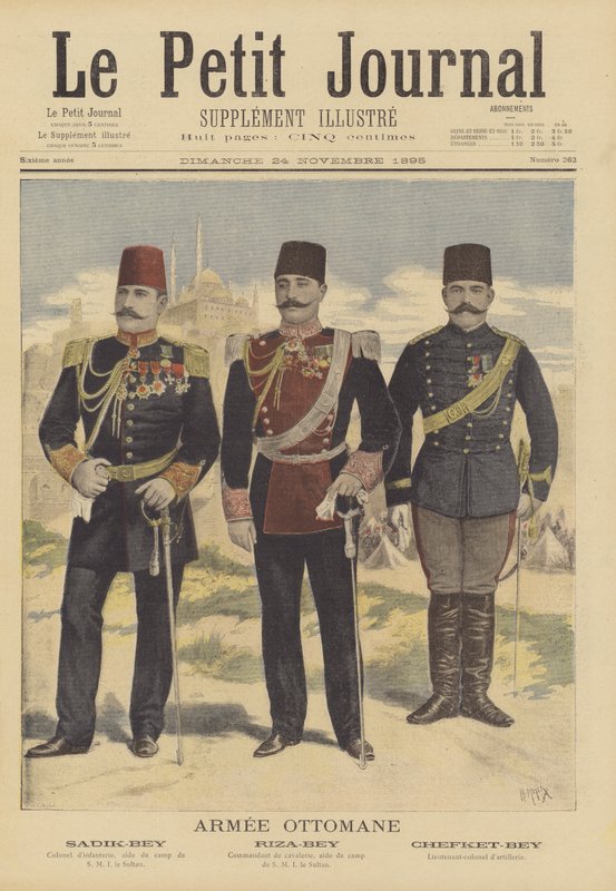 Oficiais do exército otomano de French School
