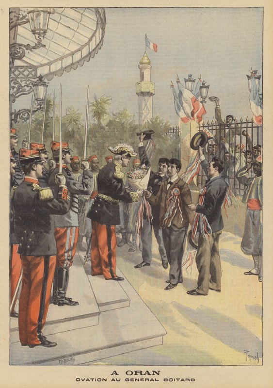 Ovação para o general Boitard em Oran, na Argélia de French School