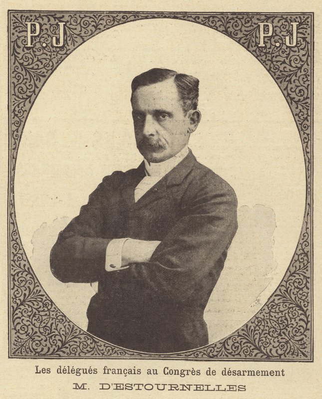 Paul d&39;Estournelles de Constant, delegado francês na Conferência de Paz de Haia de 1899 de French School
