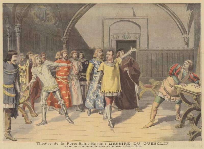 Performance de Messire du Guesclin no Teatro Porte-Saint-Martin de French School
