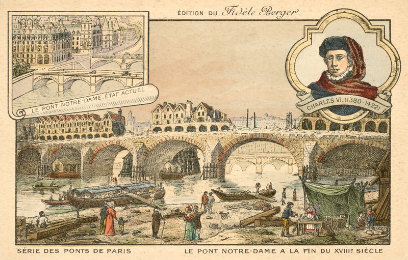 Ponte notre dame, paris de French School