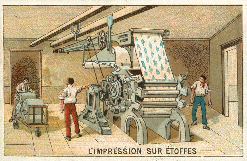 Impressão em tecido de French School