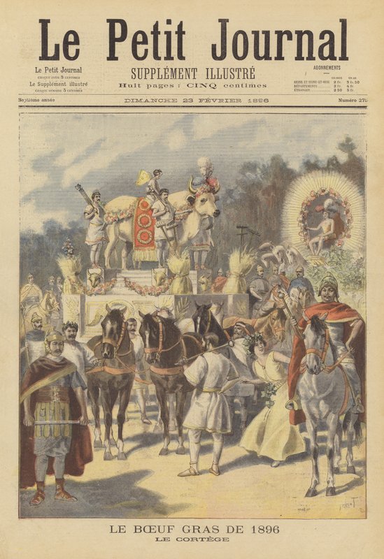Procissão do Boi Gordo em Paris, 1896 de French School