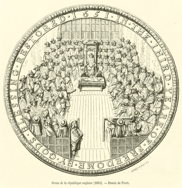 Selo da República Inglesa, 1651 de French School