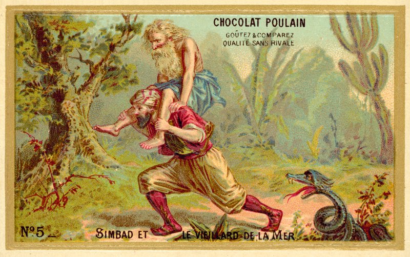 Sinbad e o velho do mar de French School