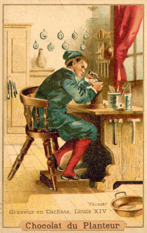 Gravador de selos, França, época de Luís XIV de French School