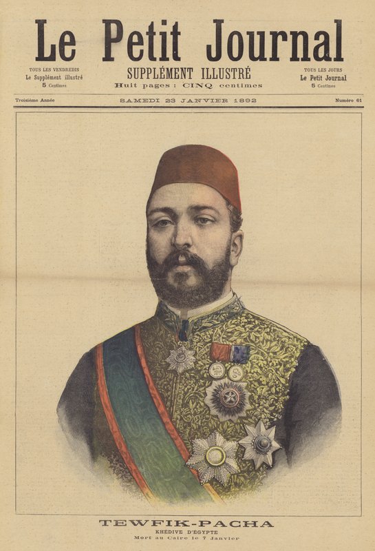 Tewfik Pasha, quediva do Egito de French School