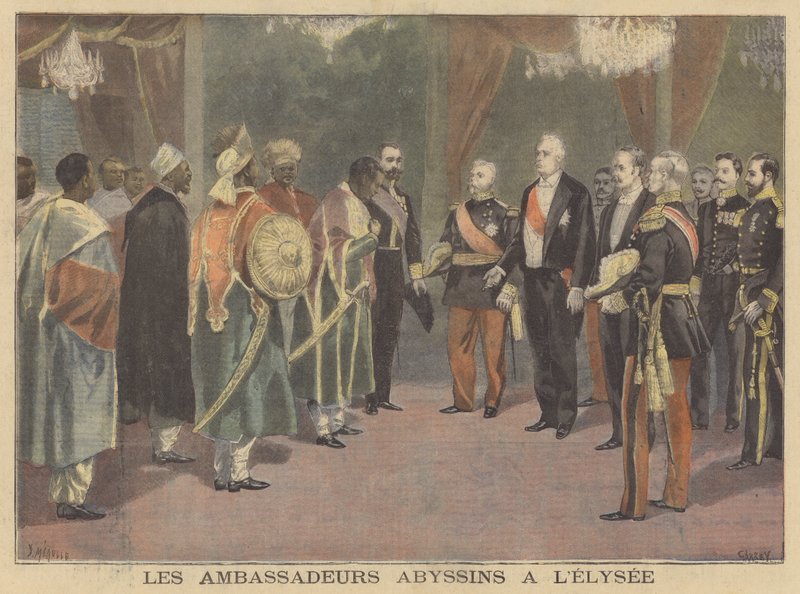 Os embaixadores abissínios no Palácio do Eliseu de French School