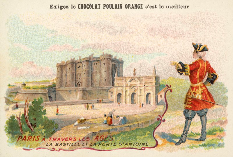A Bastilha e a Porte Saint-Antoine, Paris de French School