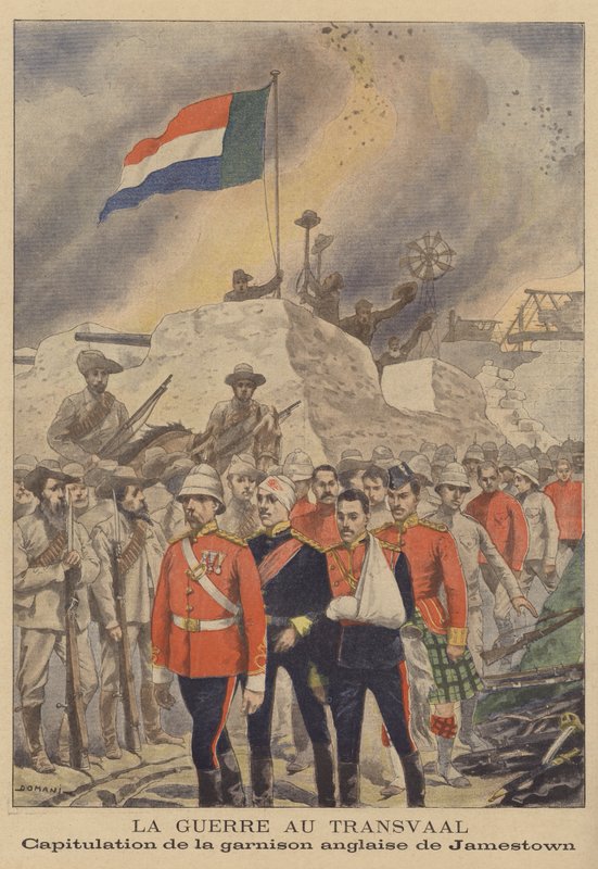 The Boer War: rendição da guarnição britânica em Jamestown de French School