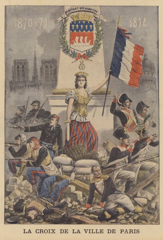 A cruz da cidade de Paris de French School