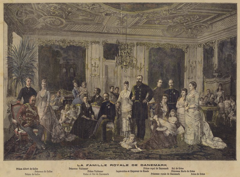A família real dinamarquesa de French School