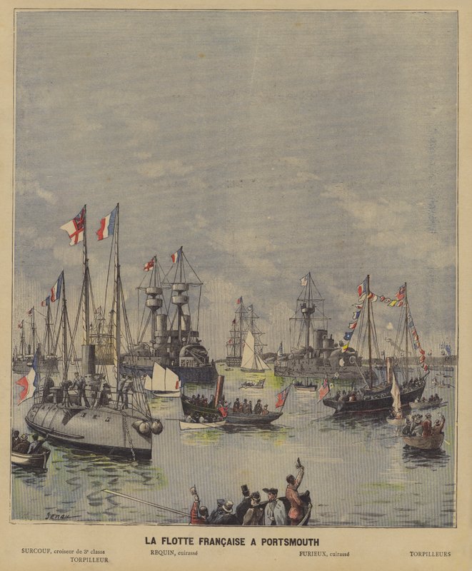 A frota francesa em Portsmouth de French School