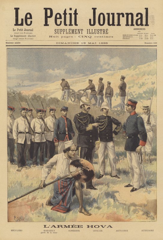 O exército de Hova, Madagascar de French School