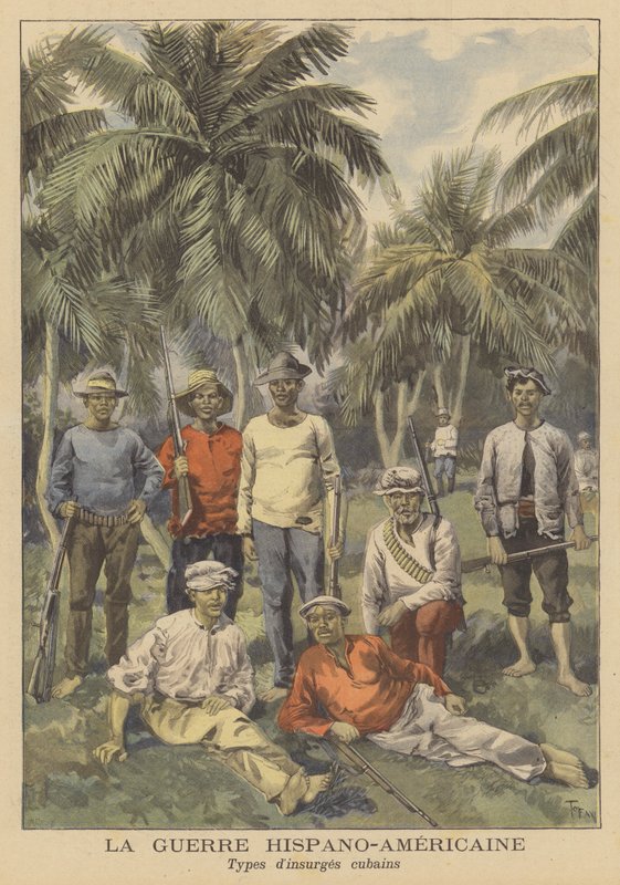 A guerra hispano-americana: rebeldes cubanos de French School