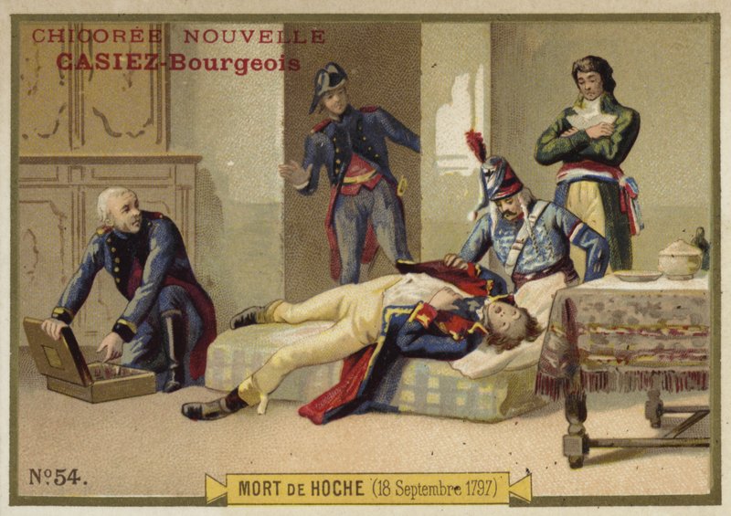 A morte do general Hoche, 18 de setembro de 1797 de French School