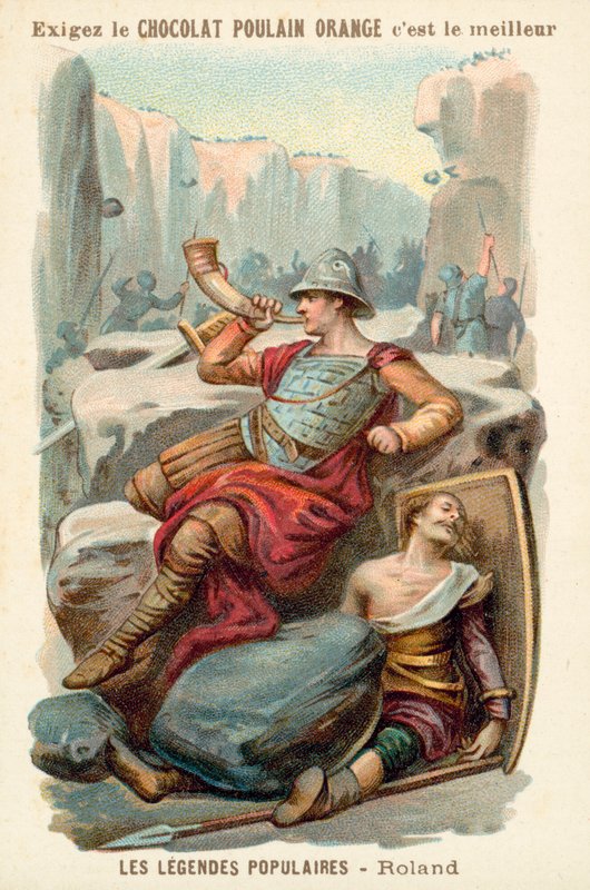 A morte de Roland em Ronceveaux, 778 de French School