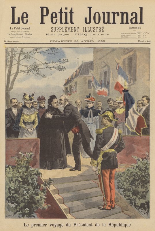 A primeira viagem oficial do presidente Loubet da França de French School