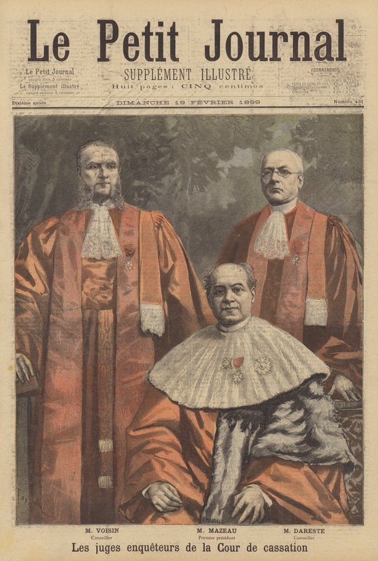 Os juízes de instrução do Tribunal de Cassação francês de French School