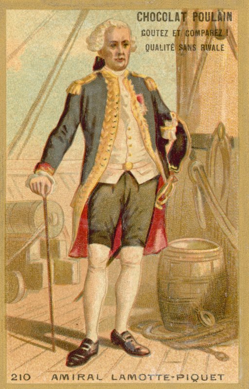 Toussaint Guillaume Picquet do Motte, almirante francês (chromolitho) de French School