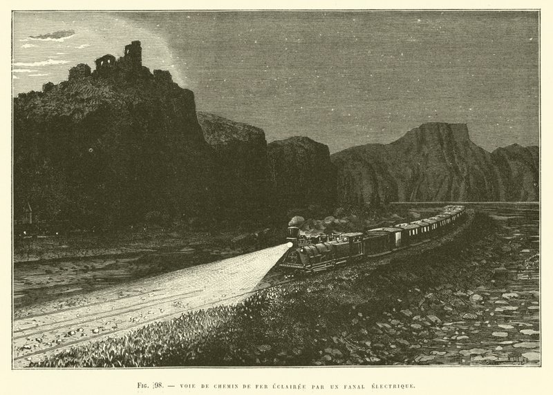 Chemin de Fer Iluminado por um Fanal Elétrico de French School