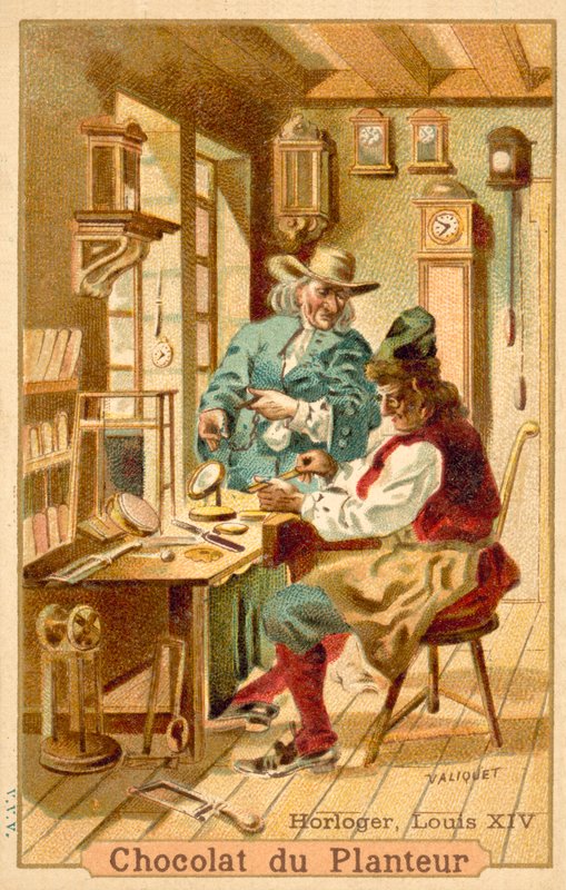 Relojoeiro, França, época de Luís XIV de French School