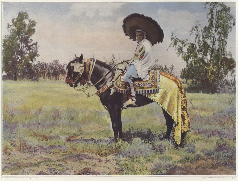 Uma pessoa tunisina a cavalo de French Photographer