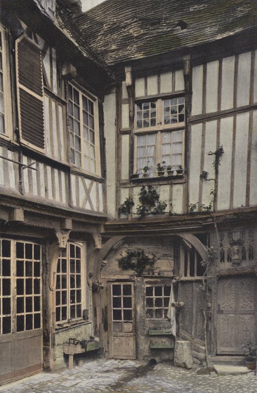 Abbeville, House chamado Francois Premier (pátio interno) de French Photographer