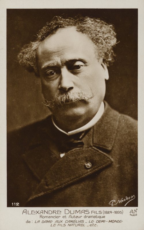 Alexandre Dumas, o Jovem (1824-1895), romancista e dramaturgo francês de French Photographer