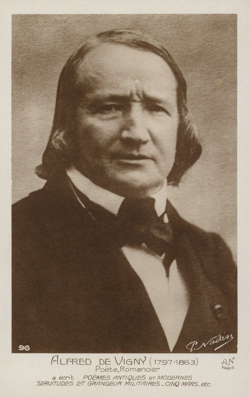 Alfred de Vigny (1797-1863), poeta e romancista francês de French Photographer