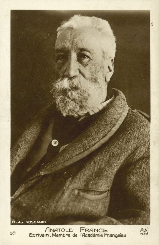 Anatole France, poetisa, jornalista e romancista francesa (foto a p/b) de French Photographer