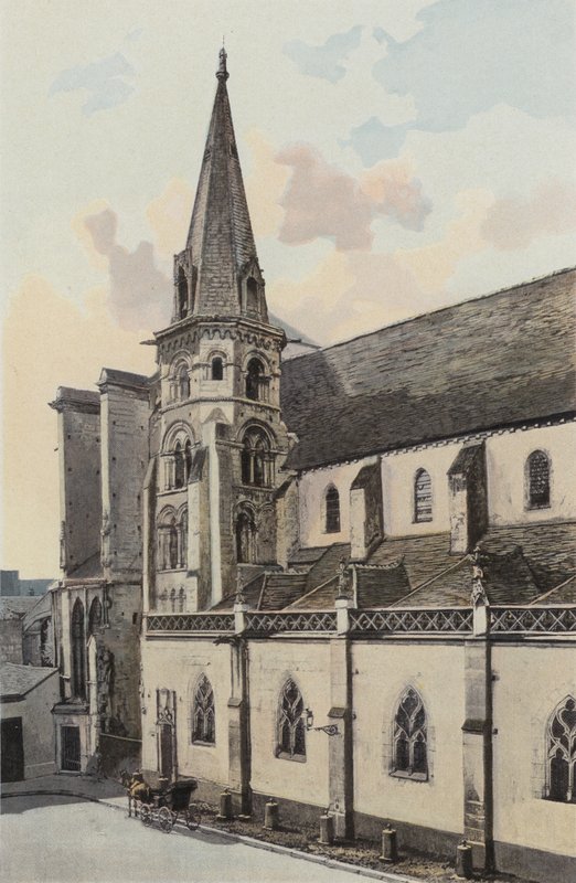 Auxerre, Igreja de St. Eusebe, Fachada laterale N de French Photographer